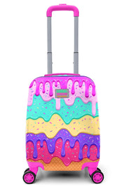 Pink Colorful Ice Cream Patterned Kid'S Suitcase 16703