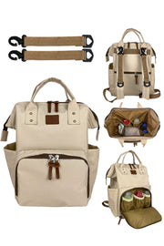 Paris Stylo Mother Baby Care Backpack-Beige