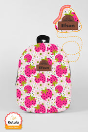 Personalized Name - Strawberry Garden 0-8 Years - Nursery, Kindergarten Kid'S Backpack