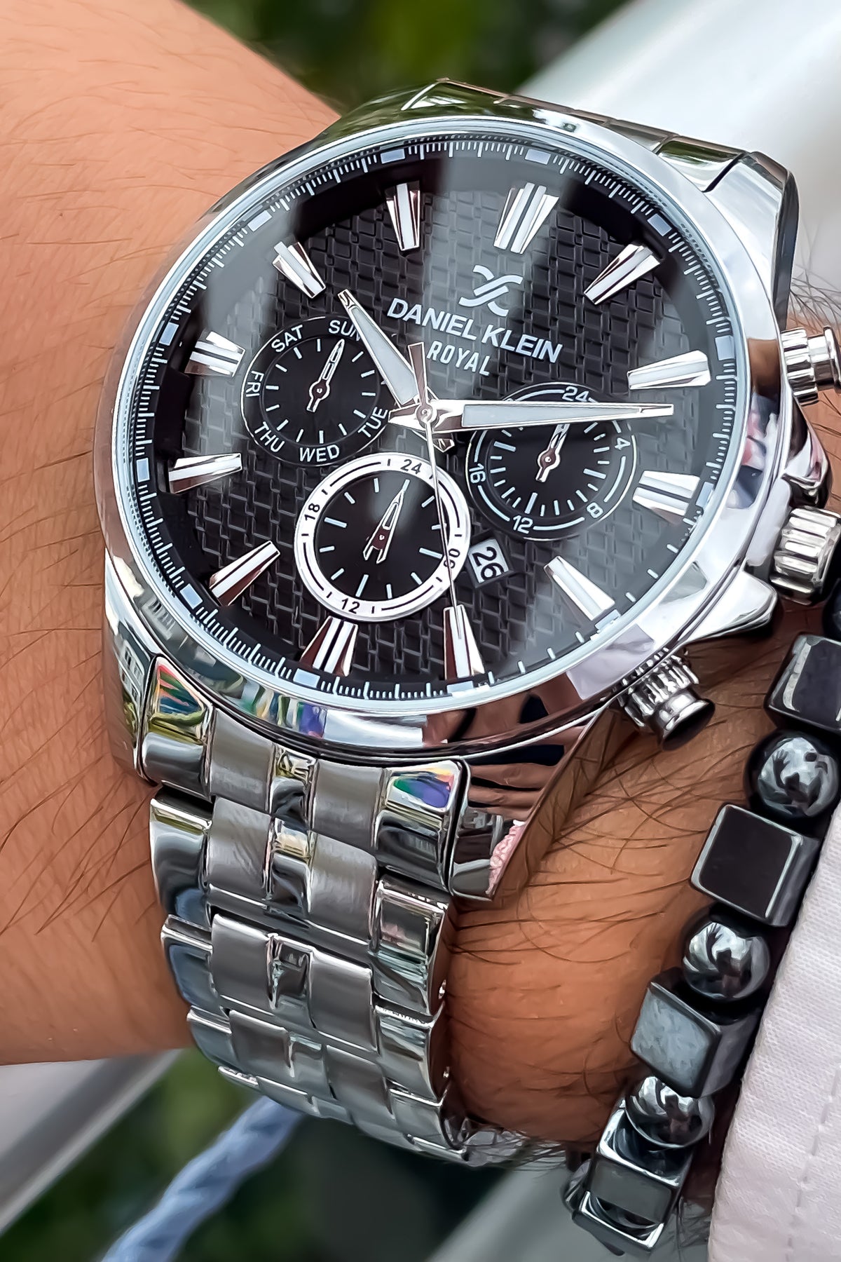 Original New Season Herren-Armbanduhr aus Stahl mit Geschenk