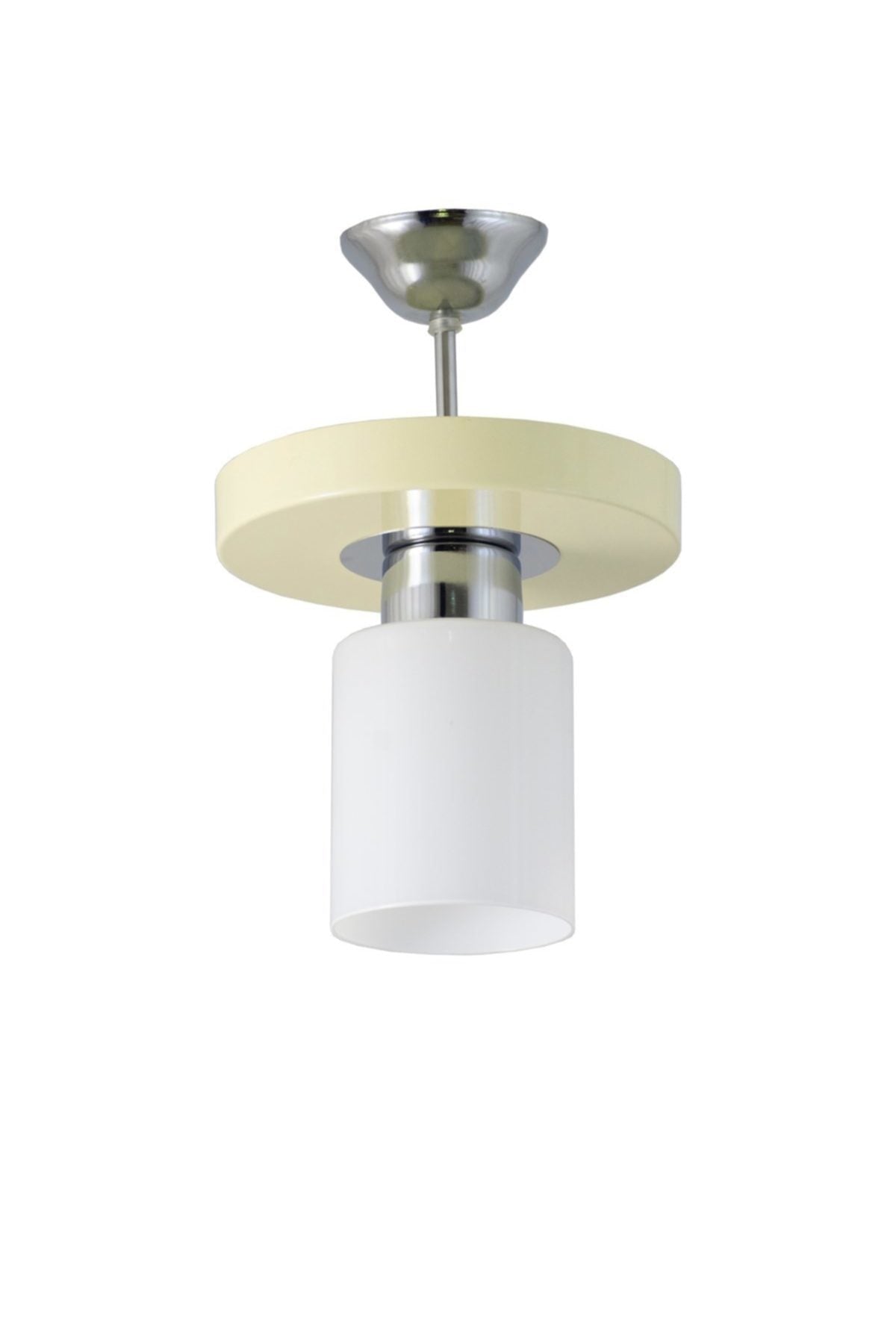 Single Modern Sports Model Round Tray Cream Chandelier