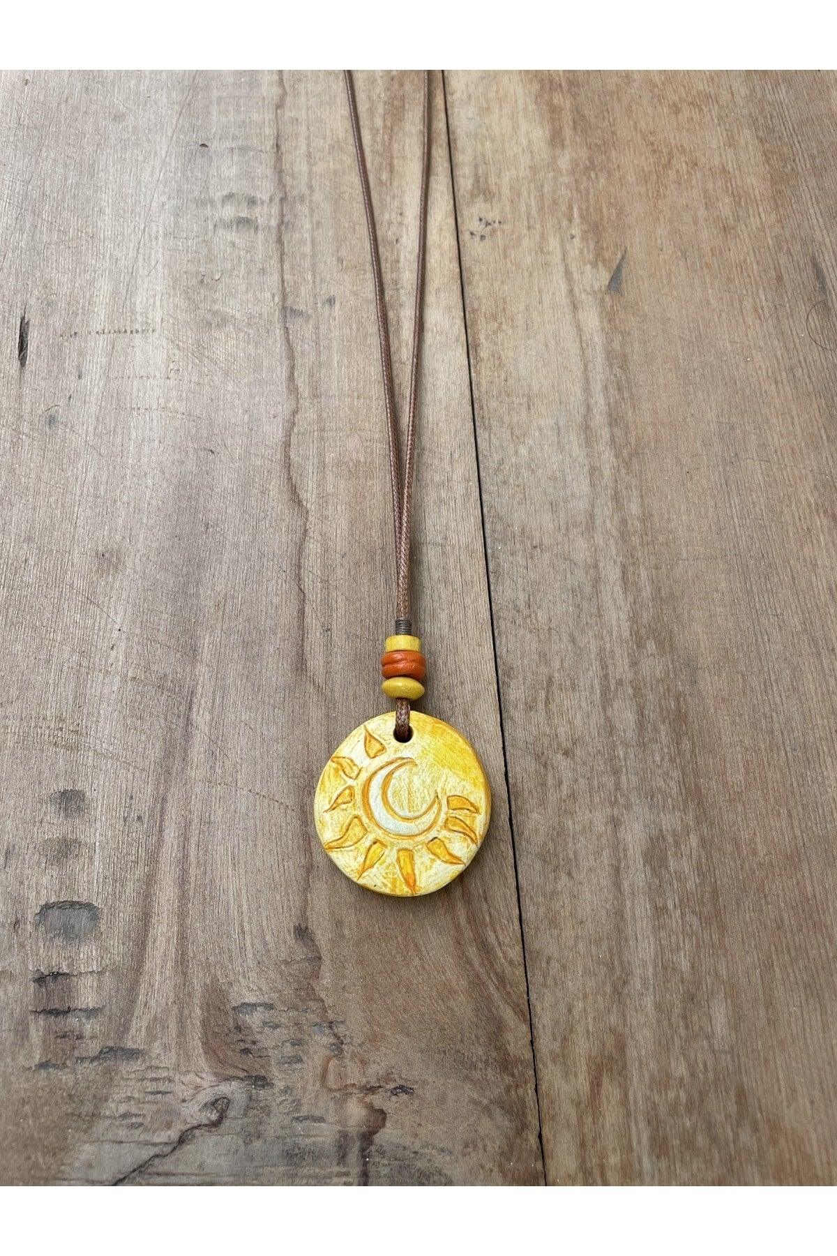 Ceramic Design Necklace, Bohemian Ethnic Style Necklace, Design Necklace, - Swordslife