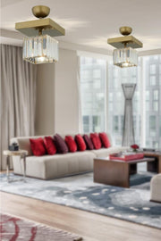 Lara Single Antique K-10 Kristallstein-Kronleuchter