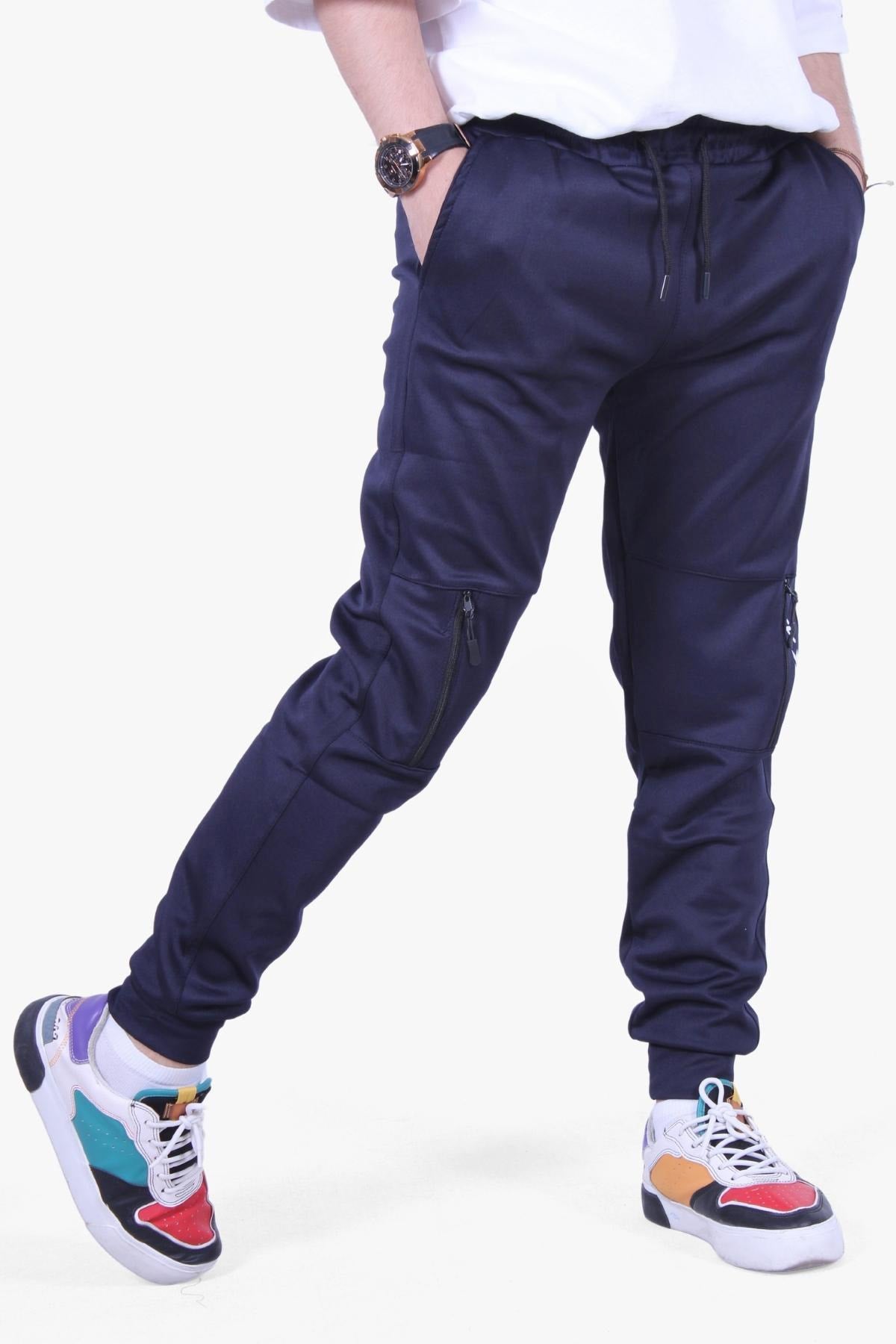 Sml-Xl-Xxl Herren-Jogginghose mit Textdruck in Slim Fit