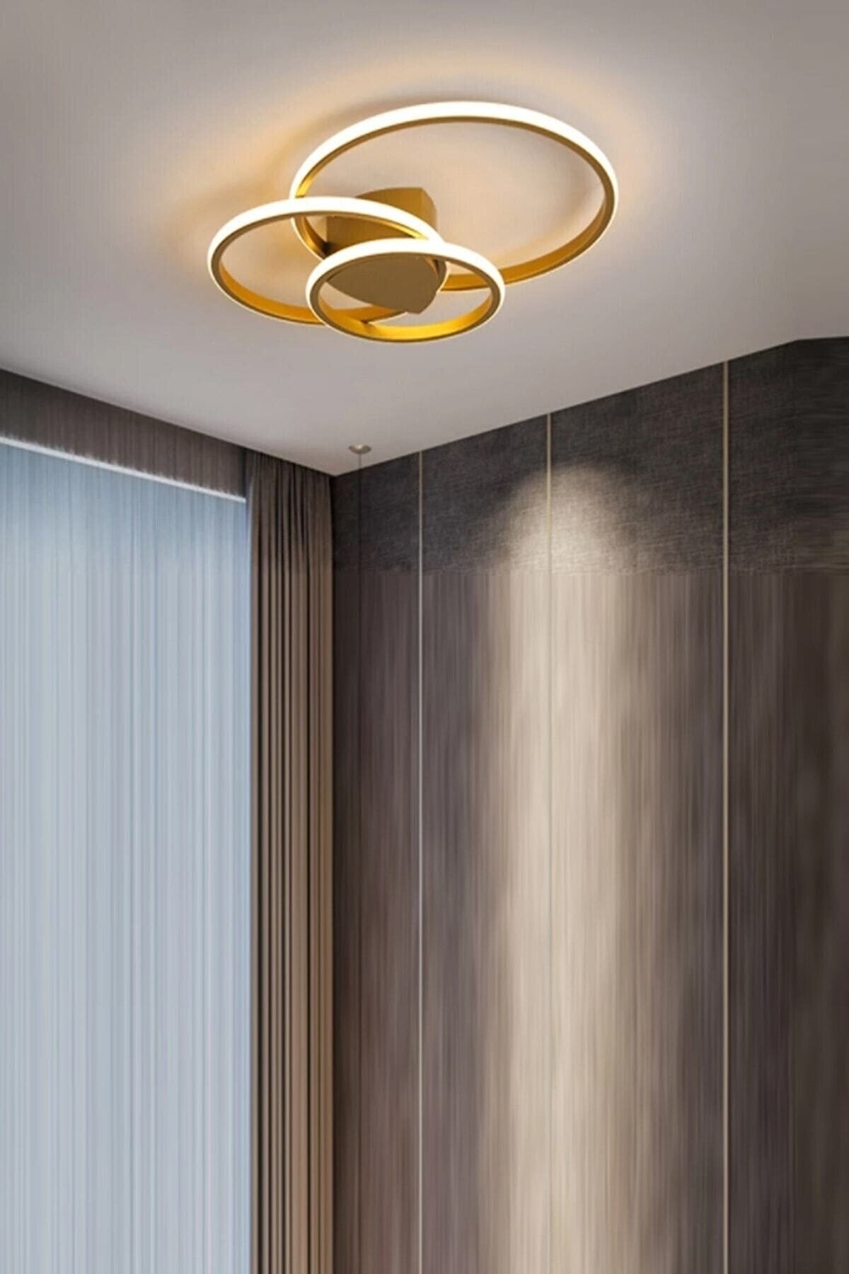 ثريا إيفان الحديثة ذات اللون العتيق لغرفة المعيشة والمطبخ والردهة باللون الأبيض، مكونة من 3 قطع