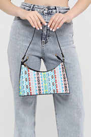 Bunte Teppich gemusterte Baguette Baguette Hand- und Schultertasche Gc0090Colourilim