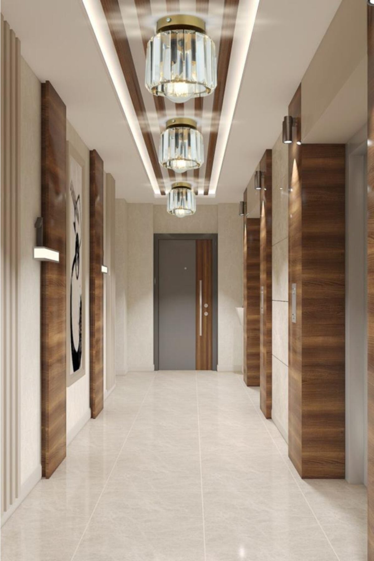 Plafonier Ceiling Antique Y-10 Crystal Stone Chandelier