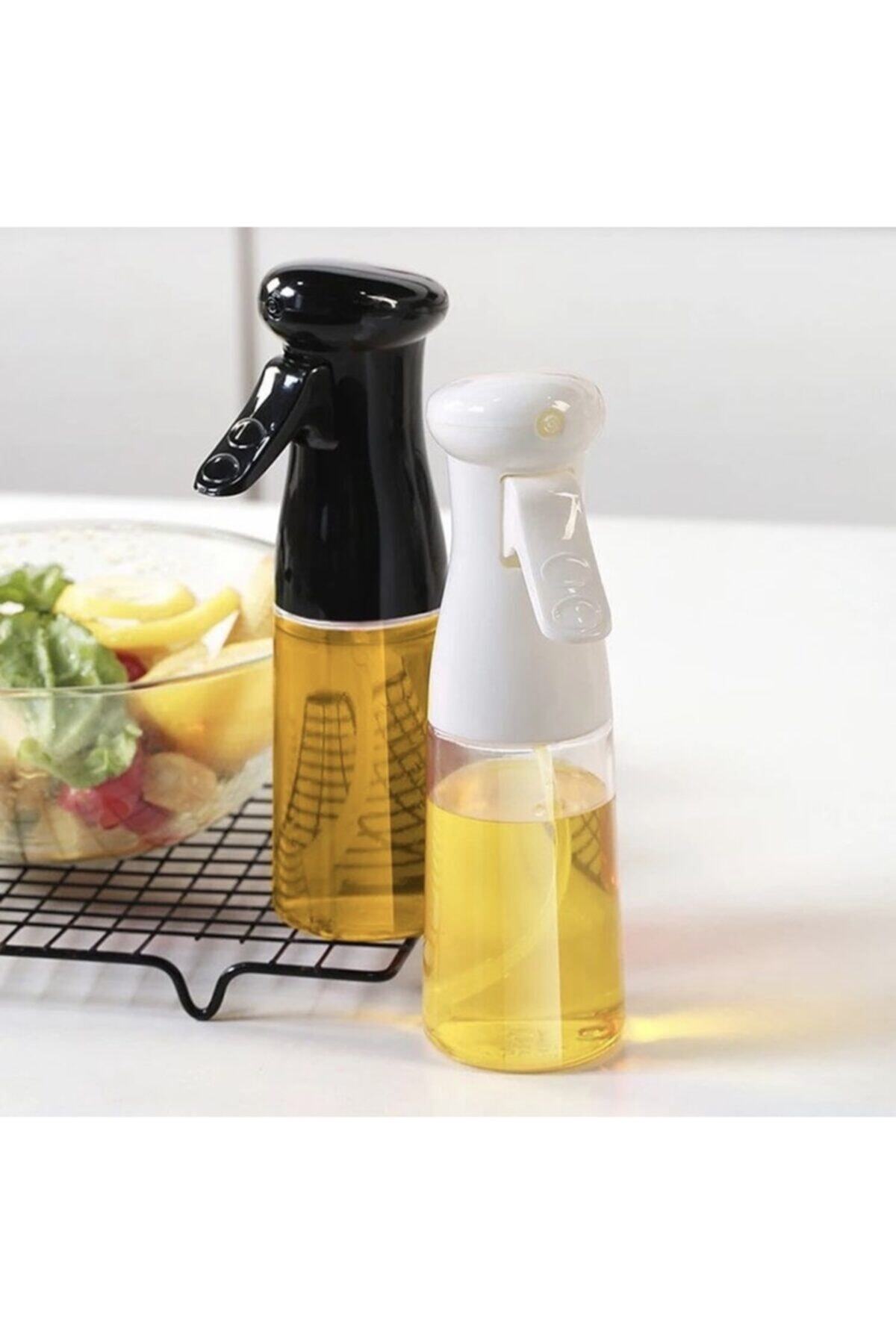 White Glass Spray Oil Pot 200 Ml