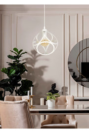 Modern Round White Pendant Lamp Chandelier - Bedroom - Living Room - Kitchen - Hall
