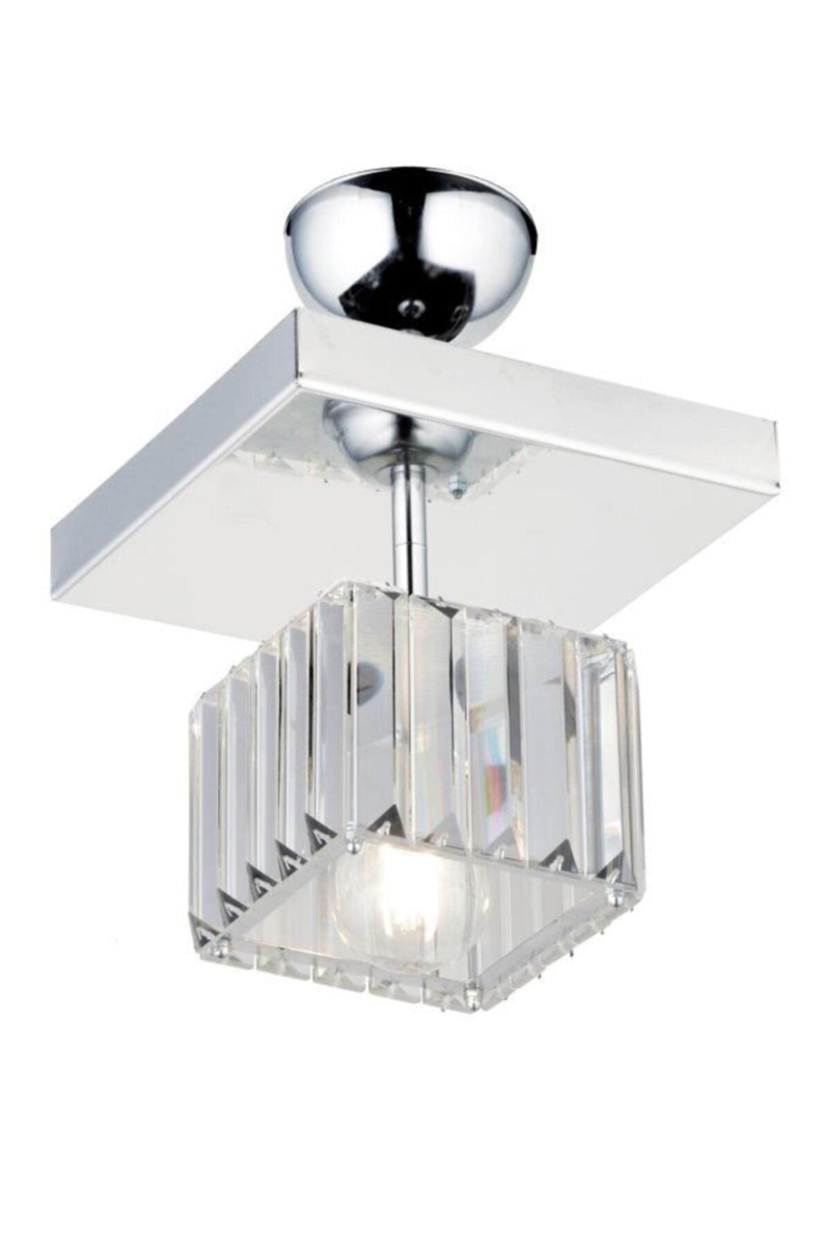 Lara Single Square Chrome K-10 Kronleuchter