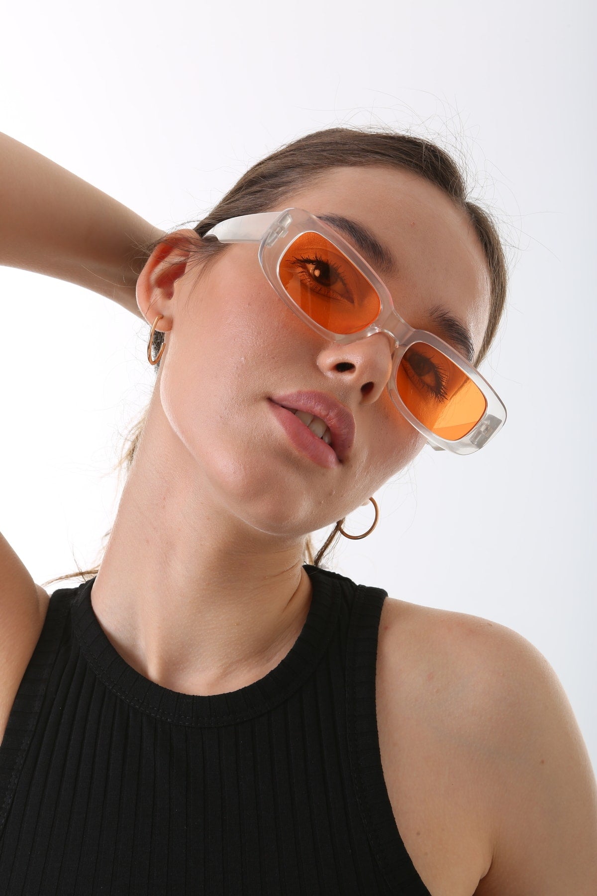 Rechteckige Unisex-Sonnenbrille der neuen Saison