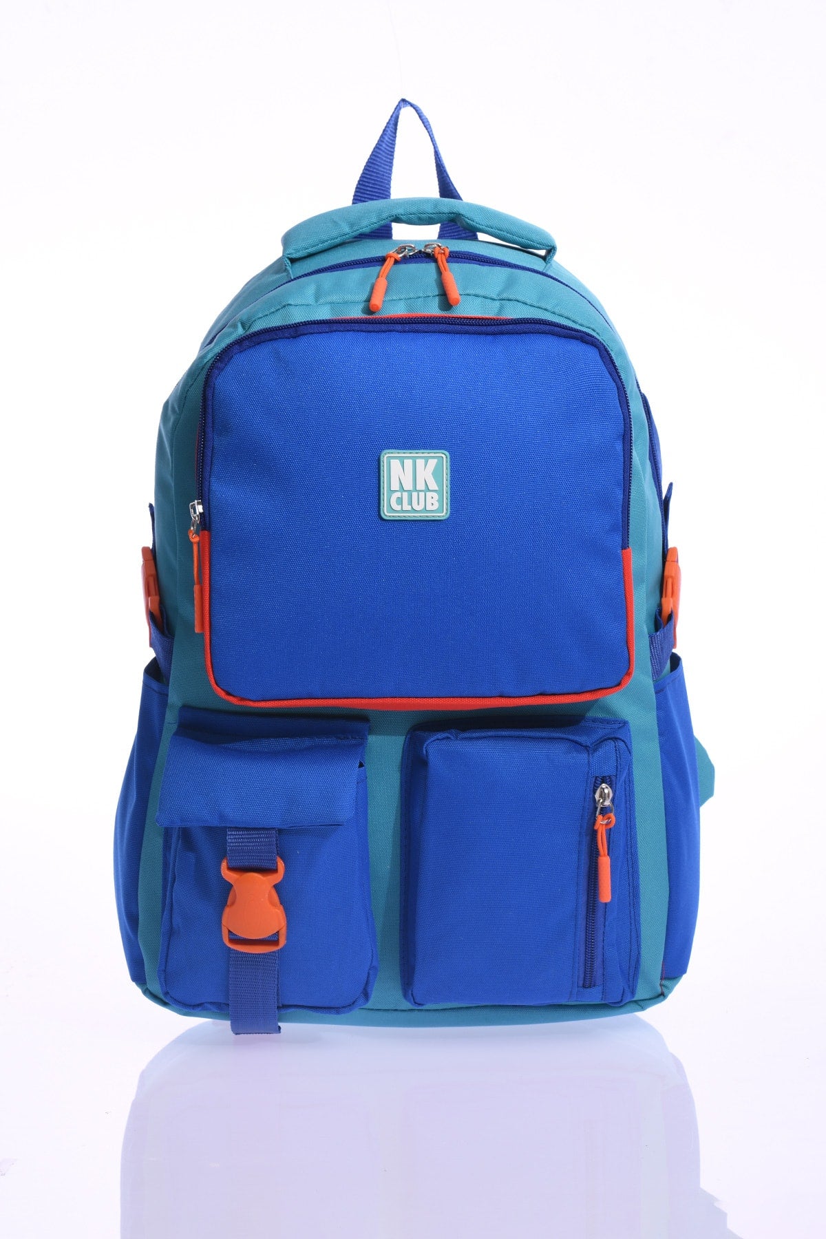 Hkn 9012 Primary School Backpack School Bag Multi Compartment Student Blue
