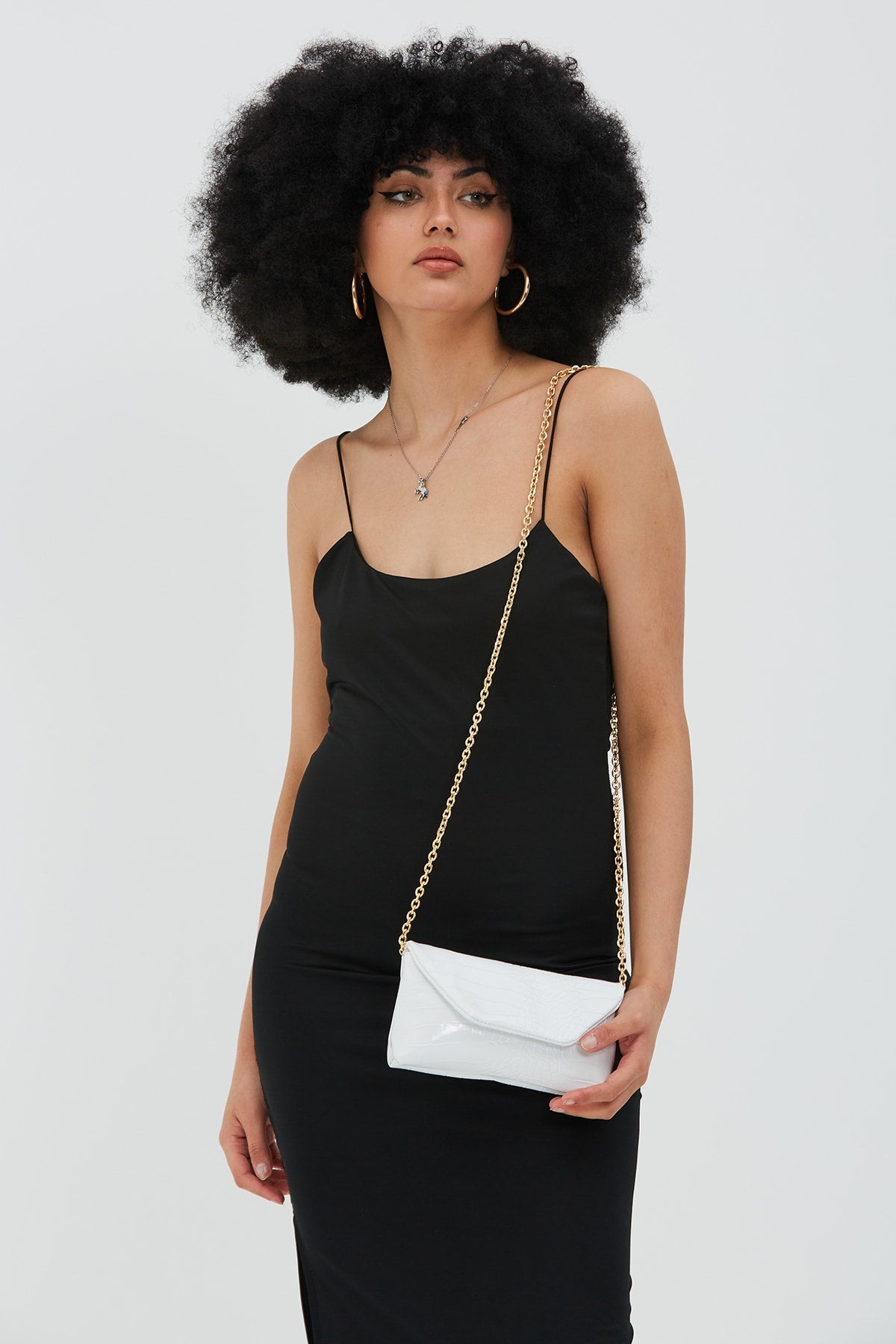 Long Strap Crochet Clucth Jake Women'S Crossbody Bag White