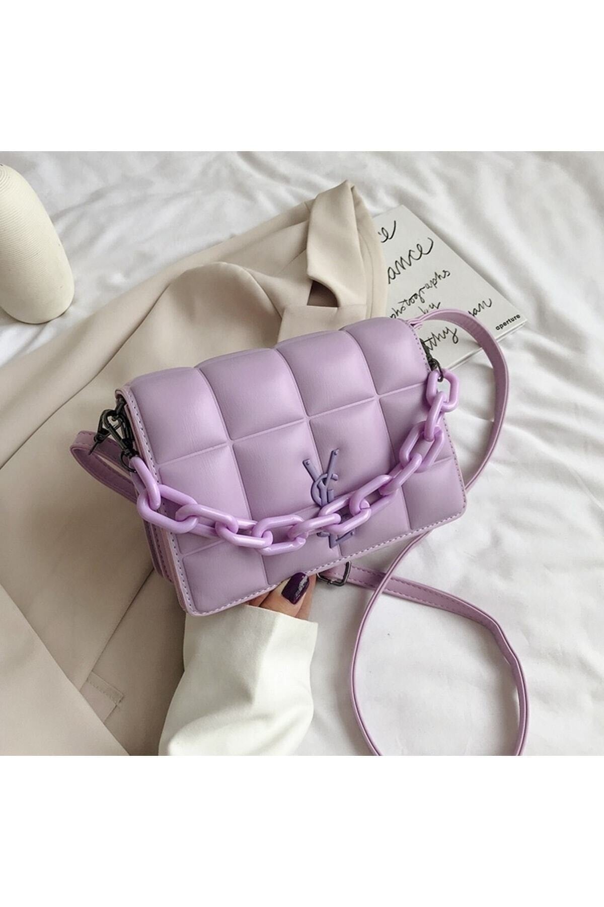 Y-Square Ysl Model Lilac Tasche
