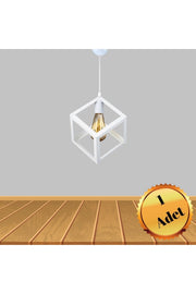Rustic Retro Model Geometric Pendant Lamp Metal Cube Chandelier For Living Room, Kitchen, Entrance, Children'S Room, Hallway