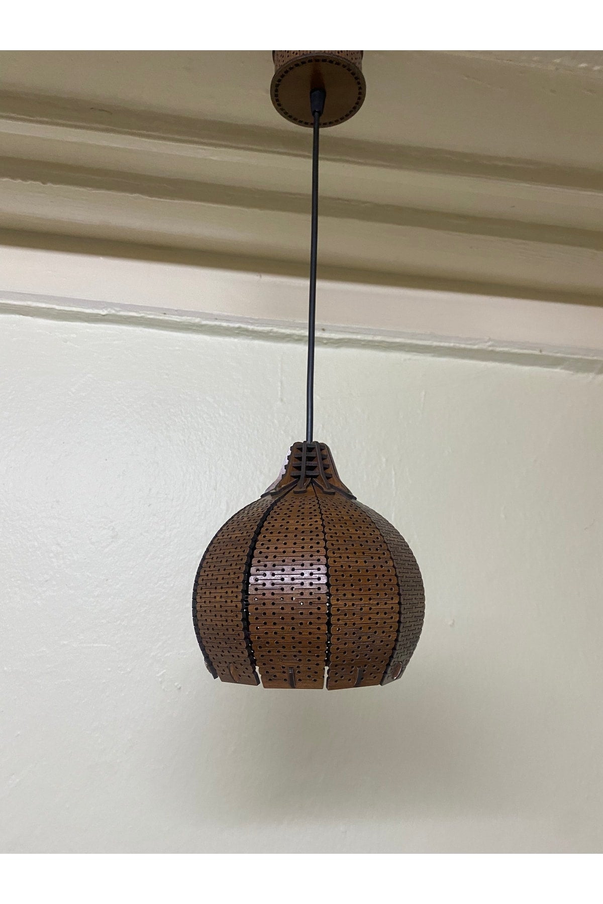 Rustic Luxury Cut Pumpkin Model Wooden Lampholder With Cover And Living Room Chandelier Will Be Sent Assembled