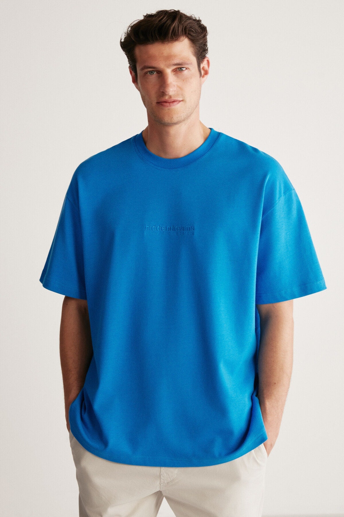 Blaues Oversize-T-Shirt „Taylor“