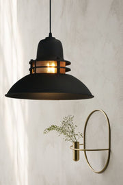 Lantern Black Chandelier Single Pendant Lamp Kitchen Children'S Room Living Room Desktop Lamp Lighting Models