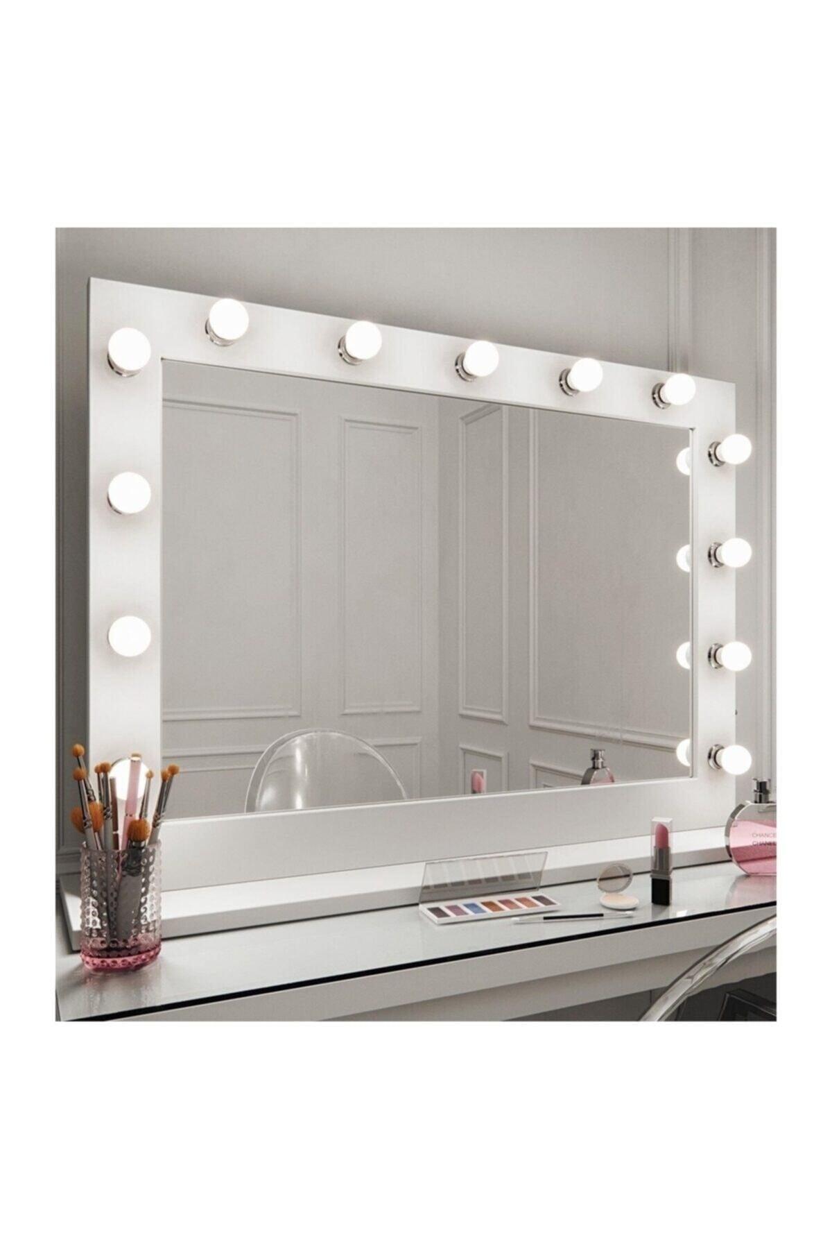 Illuminated Backstage Makeup Mirror 85x65 Cm - Swordslife