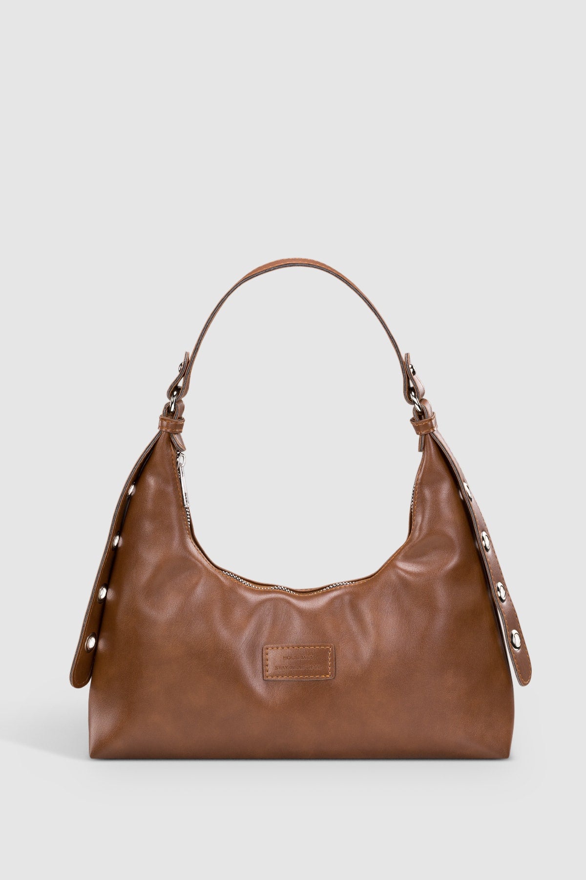 Braune Baguette-Tasche 205 für Damen