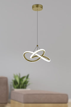 Single antique pendant lamp with 24W LED and adjustable cable