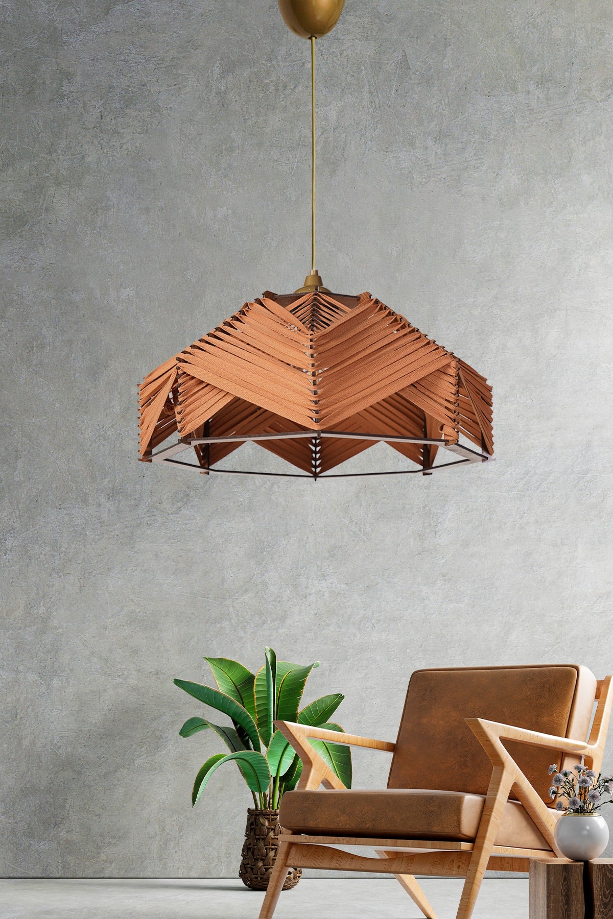 Chaos Pendelleuchte Kronleuchter Orange