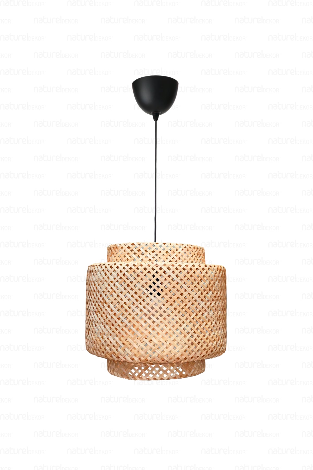 Sinnerlig Bamboo Chandelier 40Cm- Scandinavian, Modern, Bohemian, Rattan Chandelier, Lighting