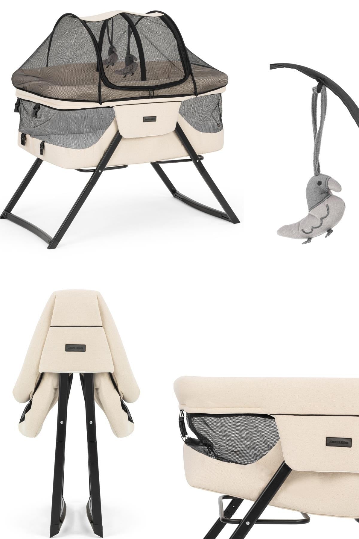 Folding Mother Side Cradle, Rocking Baby Cradle