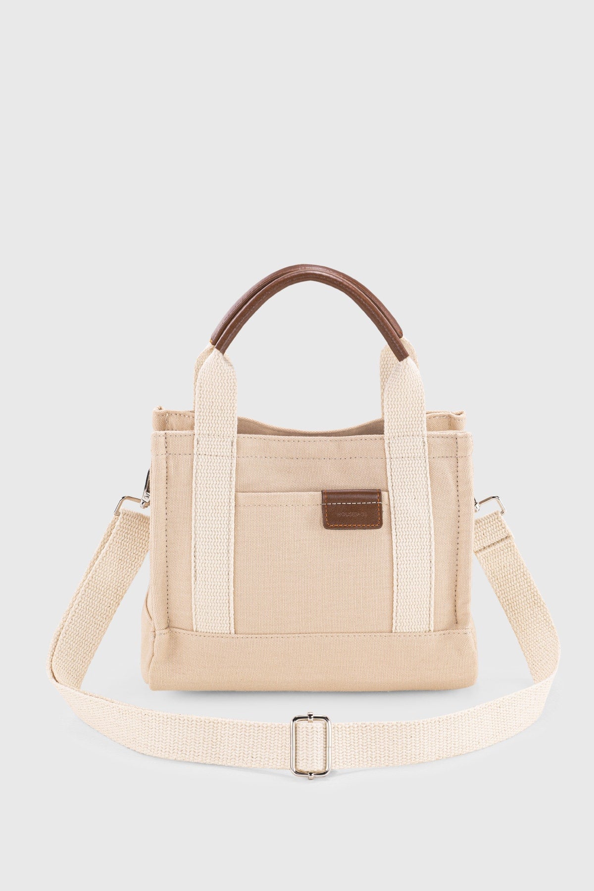 Cremefarbene Canvas-Tragetasche 232 für Damen