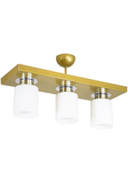 Triple Modern Sports Model Rectangular Tray Antique Chandelier