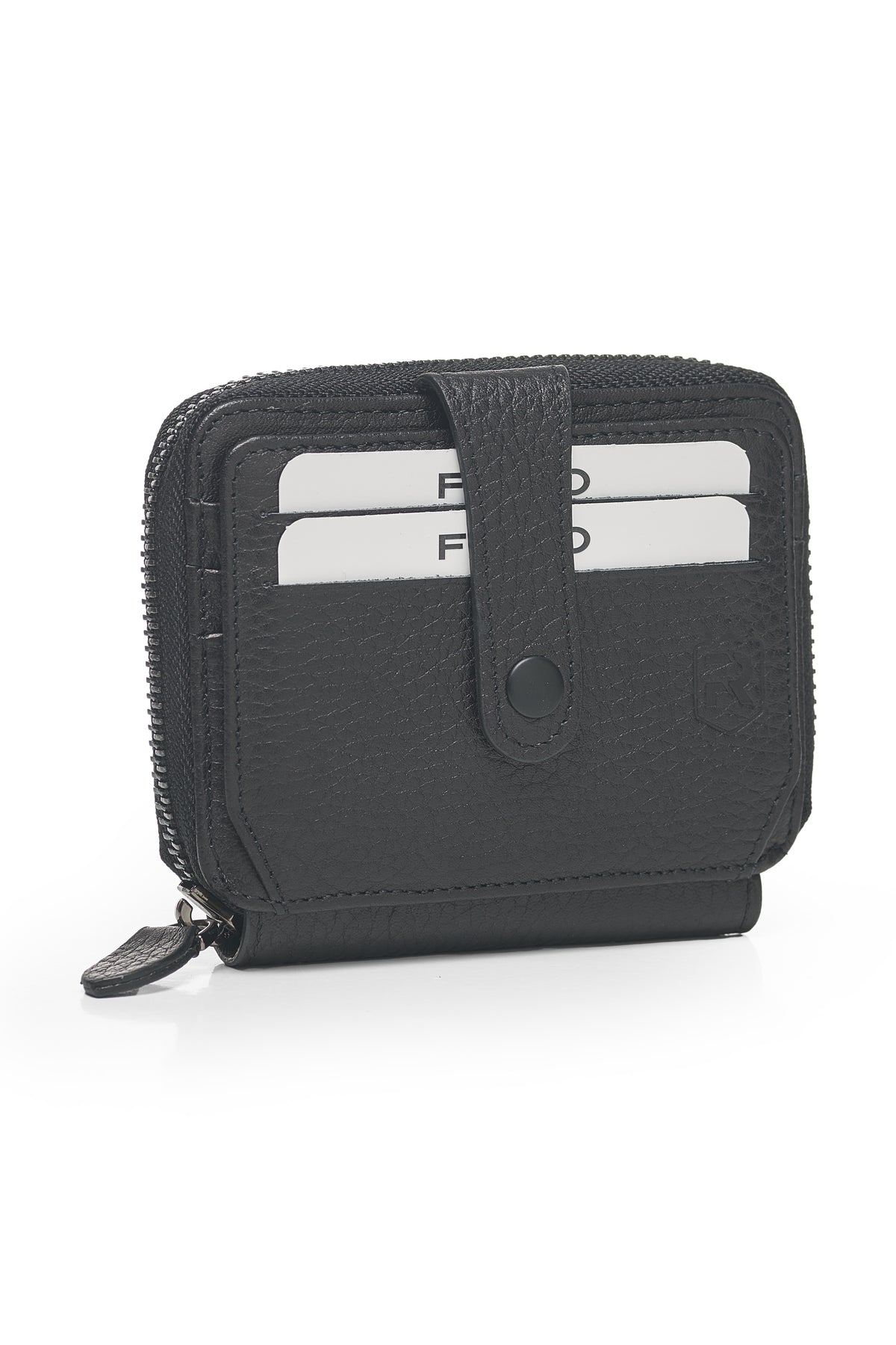 Stilvolles Kartenetui aus echtem Leder mit minimalistischem Design und Geschenkbox aus Ferro-Leder