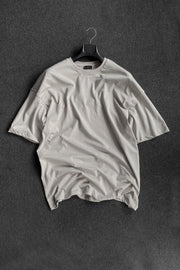Men'S Gray 2 Thread Basic Oversize T-Shirt