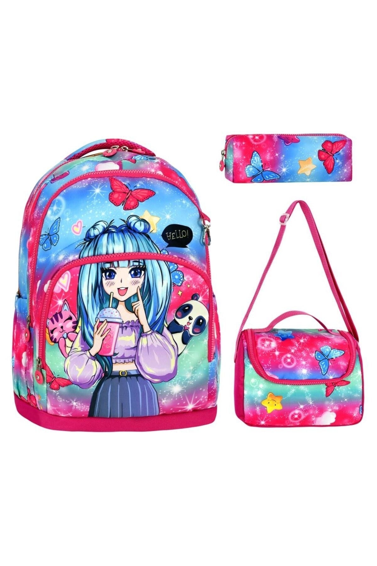 Bedruckte Schultasche für Mädchen