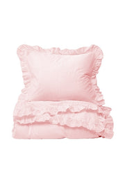 Bright Future Frilly Baby Duvet Cover Set - Pink