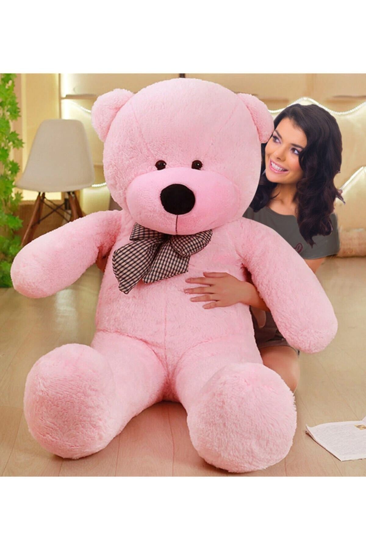 Cute Big Plush Teddy Bear With Bow Tie, 130 Cm - 100% Domestic Bow Tie130