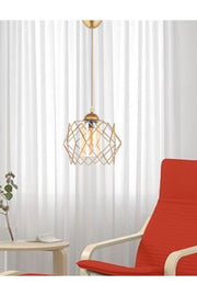 Golden Koza Glass One Kitchen, Hallway, Living Room Pendant Glass Chandelier