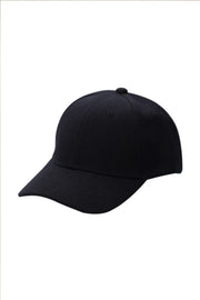 Schwarze Sportmütze, Unisex, verstellbarer Klettverschluss auf der Rückseite