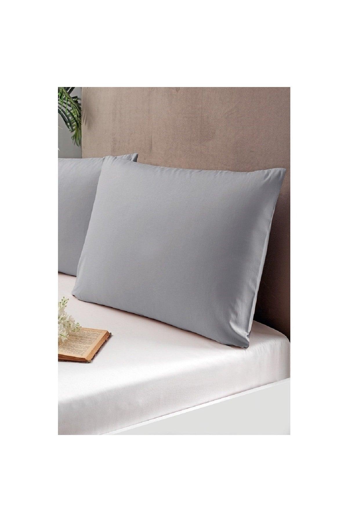 2 Pieces Gray Zippered 50x70 Cm Pillow Cover - Swordslife