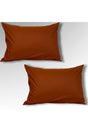 2 Zippered Dark Brown Pillow Cover 1st Class Fabric - Swordslife