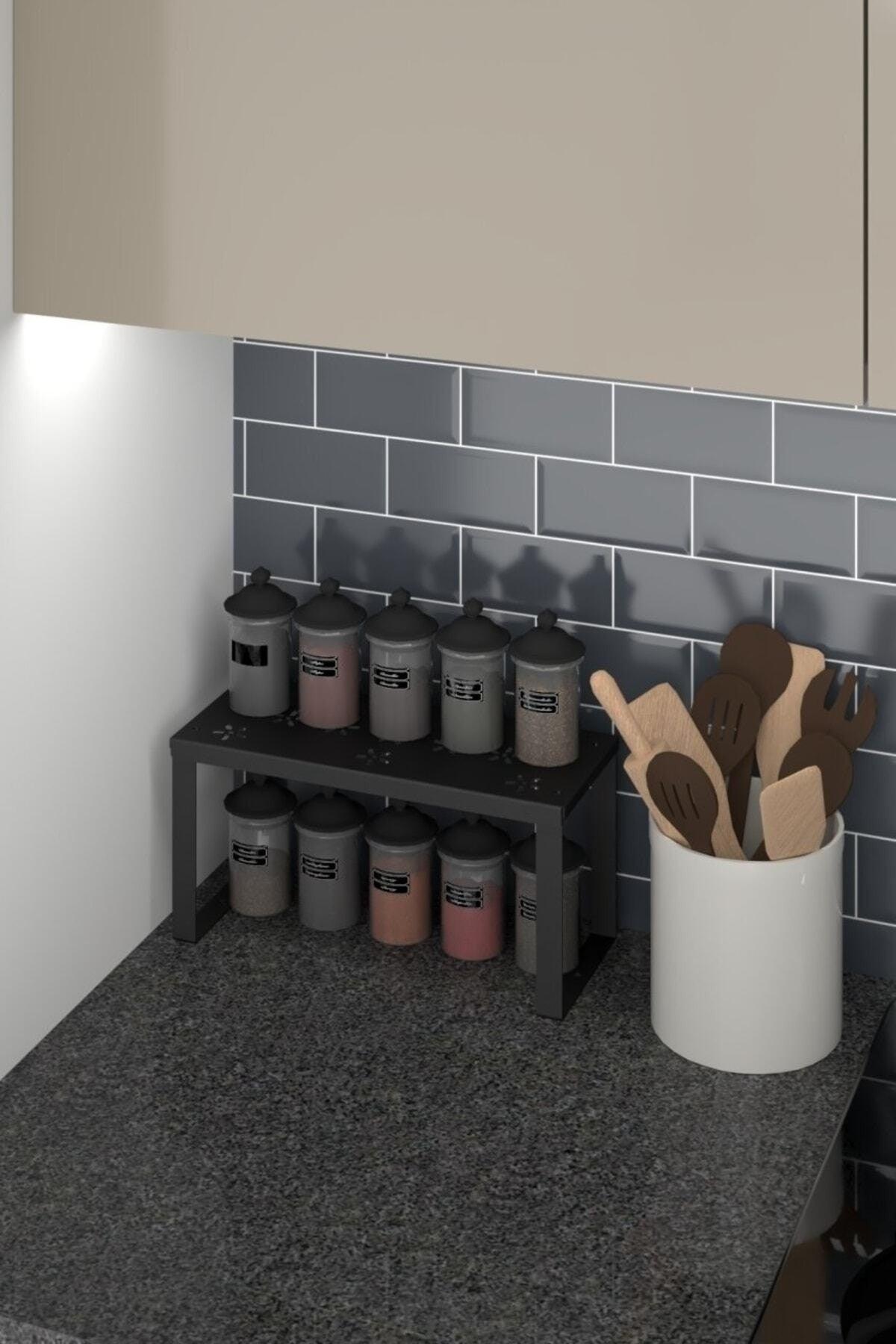 2 Pieces Metal Shelf Organizer Small Size Counter Top Organizer - Swordslife