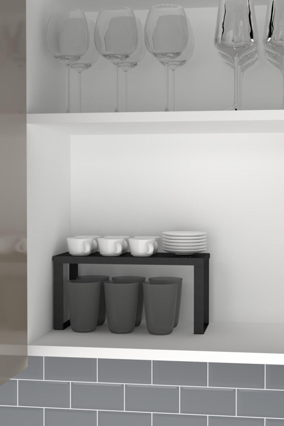 2 Pieces Metal Shelf Organizer Small Size Counter Top Organizer - Swordslife