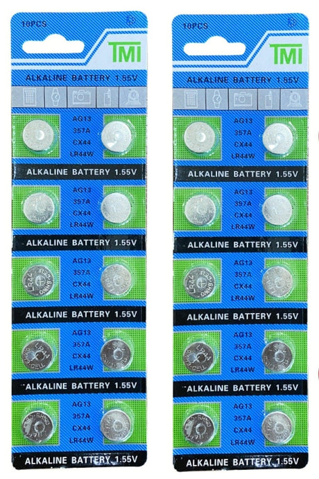 20 Pieces Ag13 Alkaline Lr44h A76 Sr44 357 V13ga