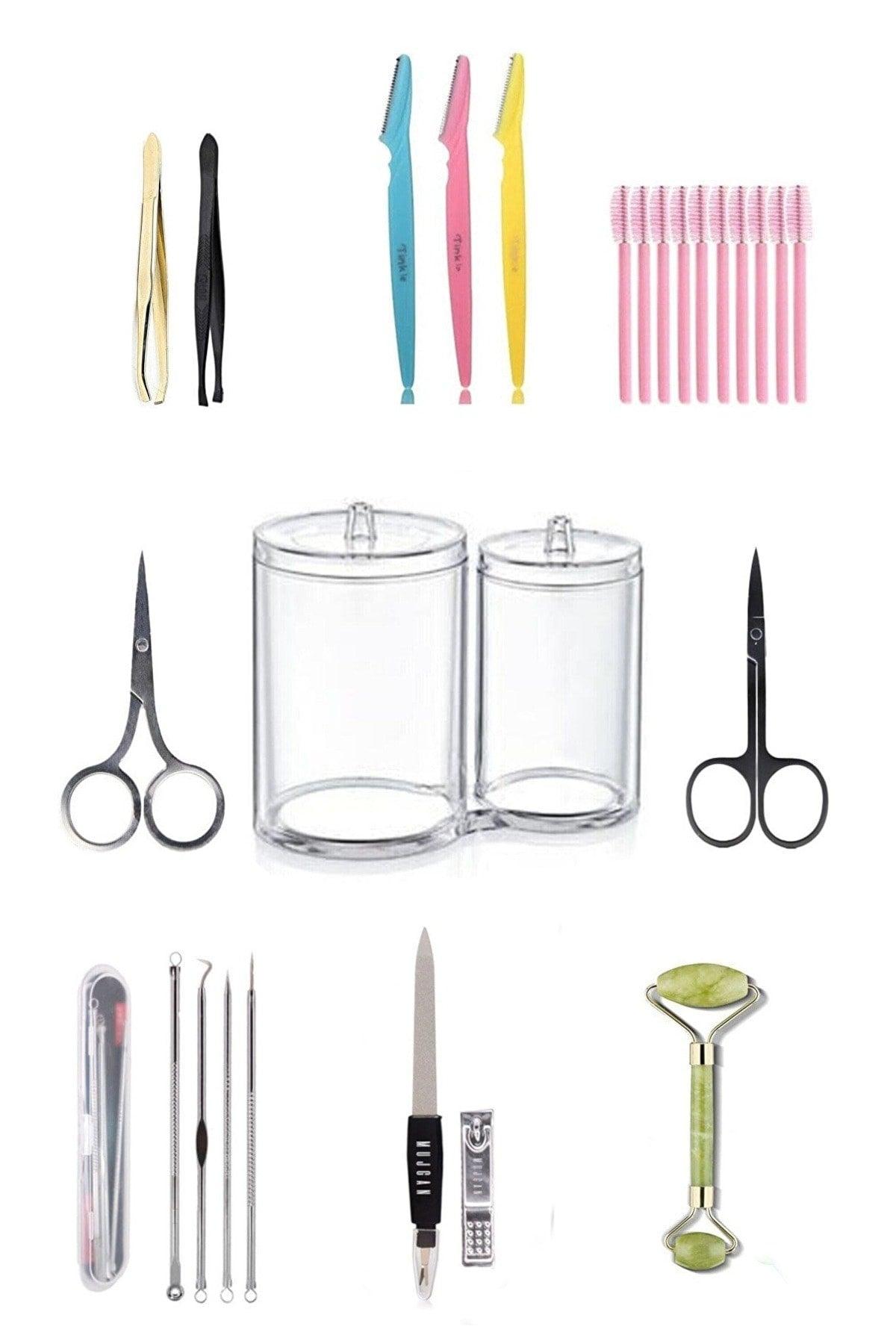 25 Pcs Make-up Organizer Grooming Set, wirtschaftliche Nail und Gesichtspflege Set, Frauen-Cheque-Set - Swordslife