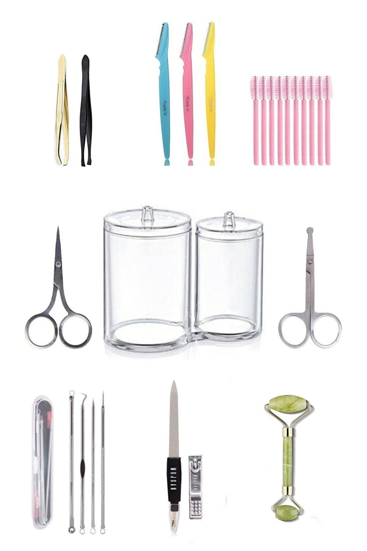 25 Pcs Economic Care Set, Make-up Care Set, Dowry Set with Organizer, Make-up Utensils - Swordslife