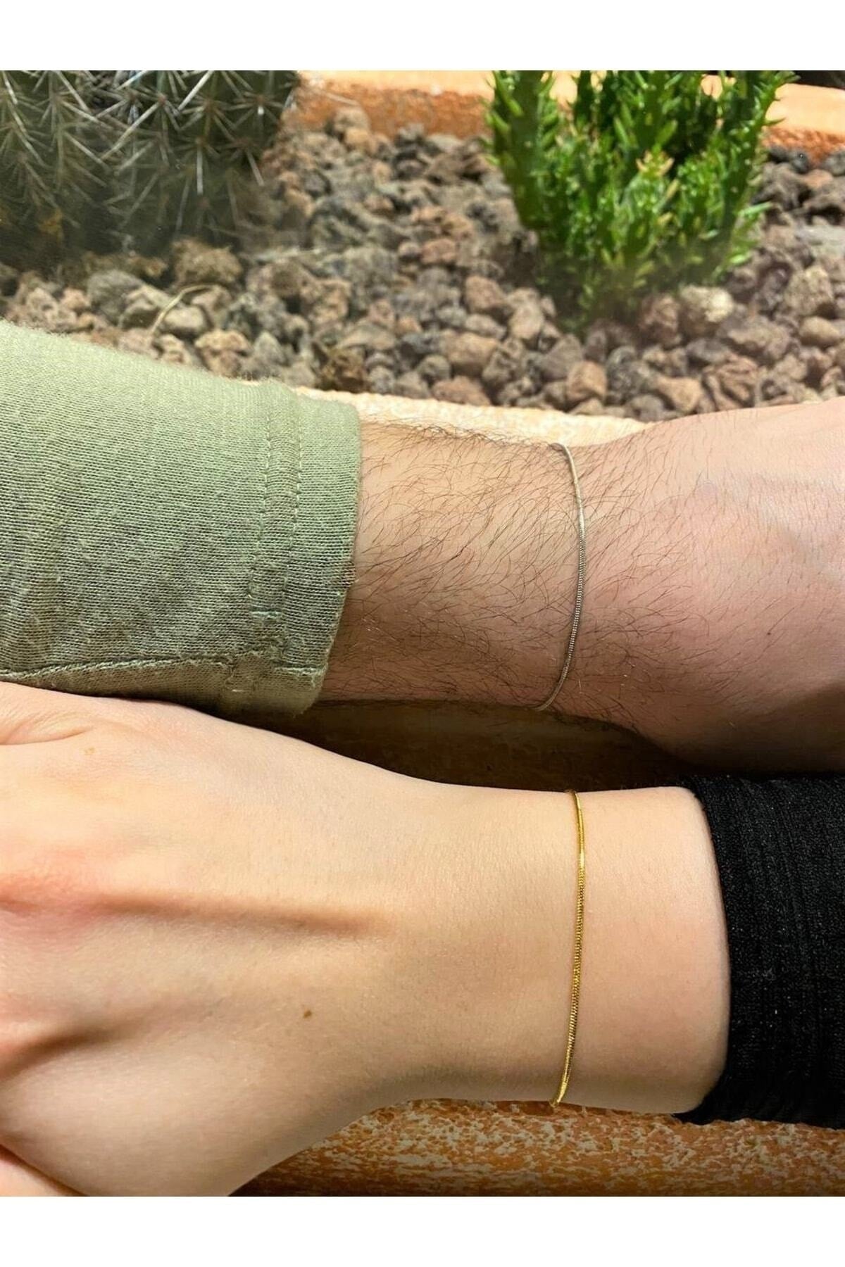 Double Unisex Minimal Chain Bracelets(Gold-Silver)