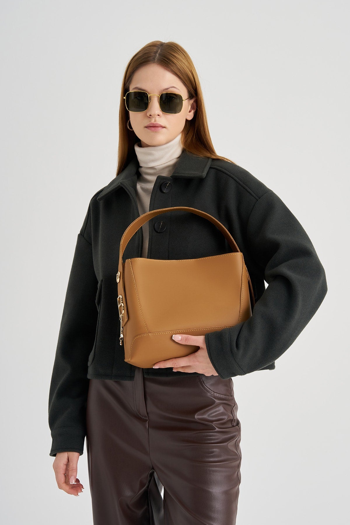 Damen Hand- und Schultertasche mit Innengeldbörse