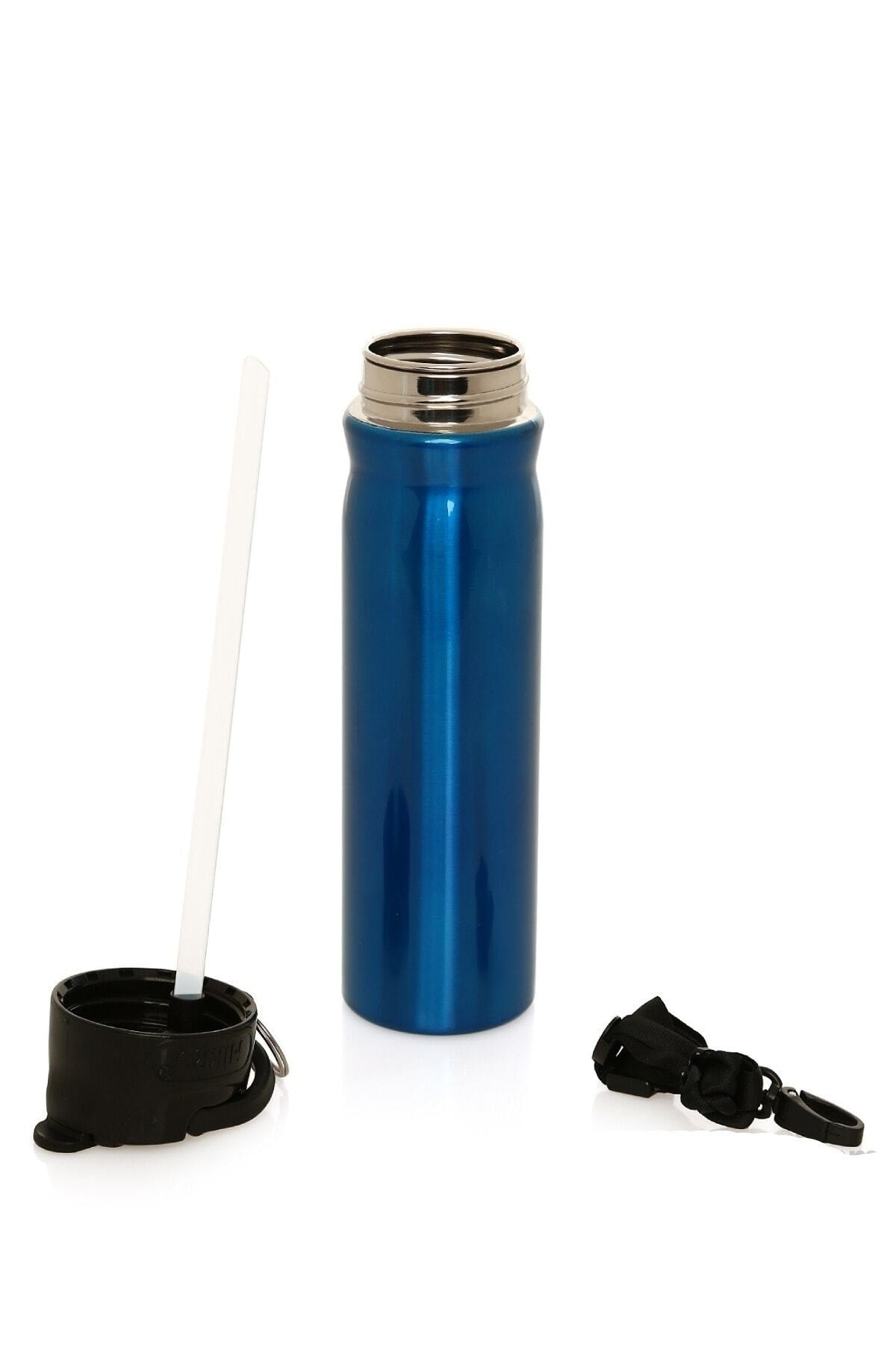 Steel Drinker And Flask 500 Ml Straw Hanger Rope