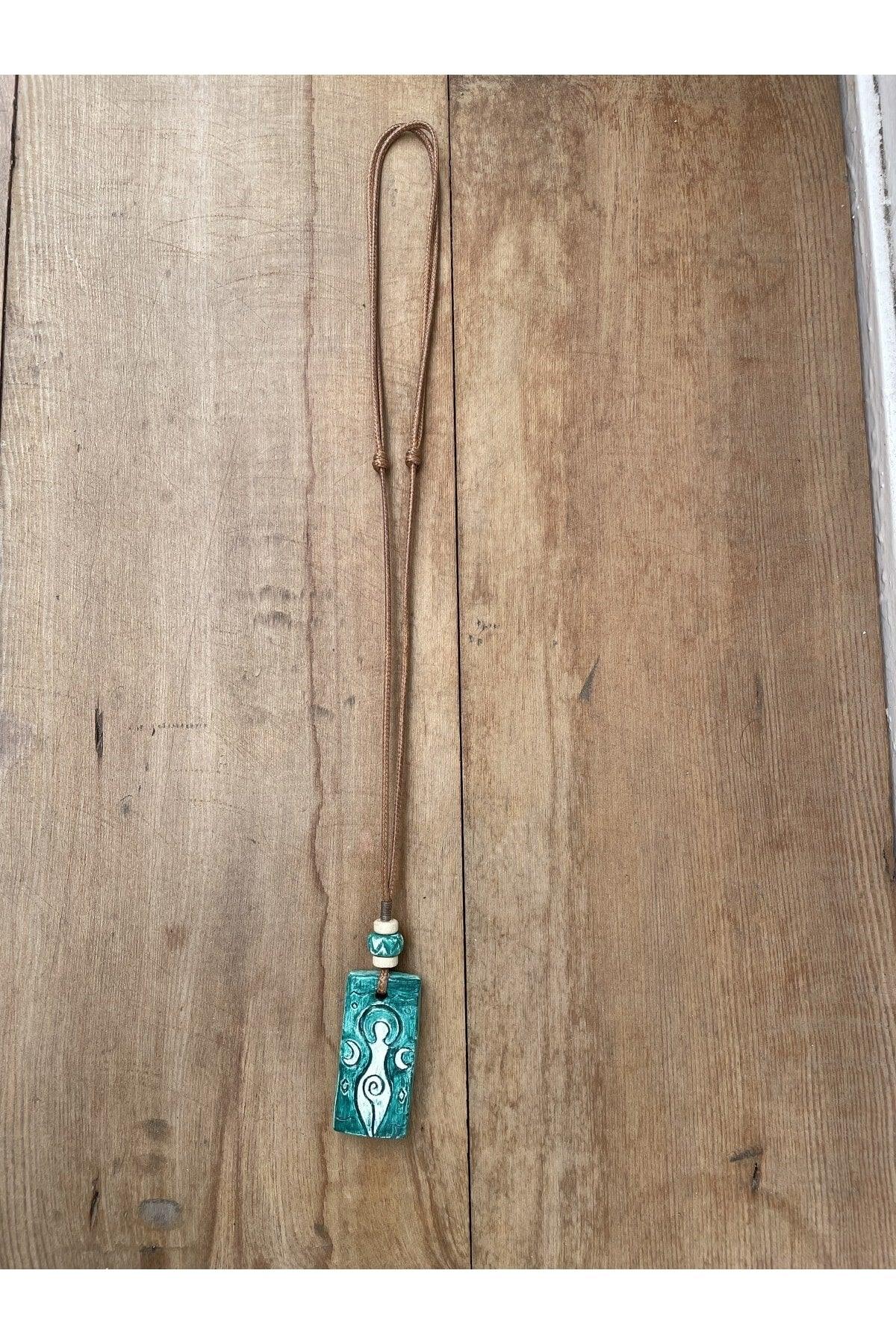 Ceramic Design Necklace, Bohemian Ethnic Style Necklace, Design Necklace, - Swordslife