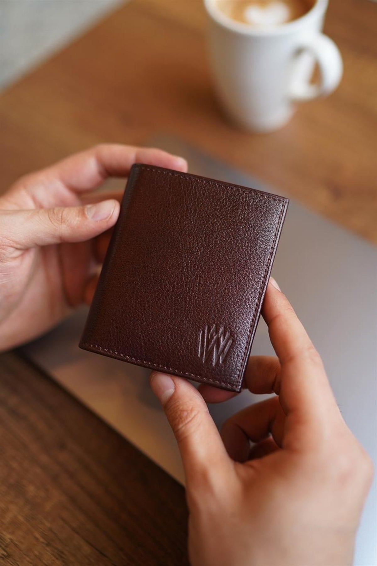 Lisande Echtleder Kibar Herren Geldbörse Braun