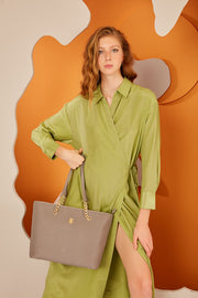 Print Grau Damen Umhängetasche 05Po22Y1546